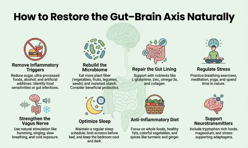 How to Restore the Gut&ndash;Brain Axis Naturally?